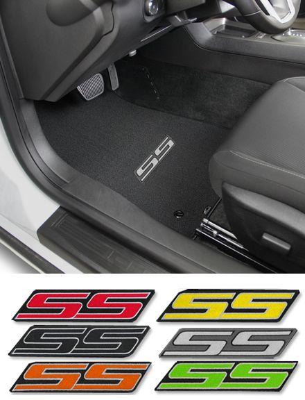 Camaro SS Logo - 2016 - 2019 Camaro Coupe SS Logo Floor Mat Set (Choose Color)-ChevyMall