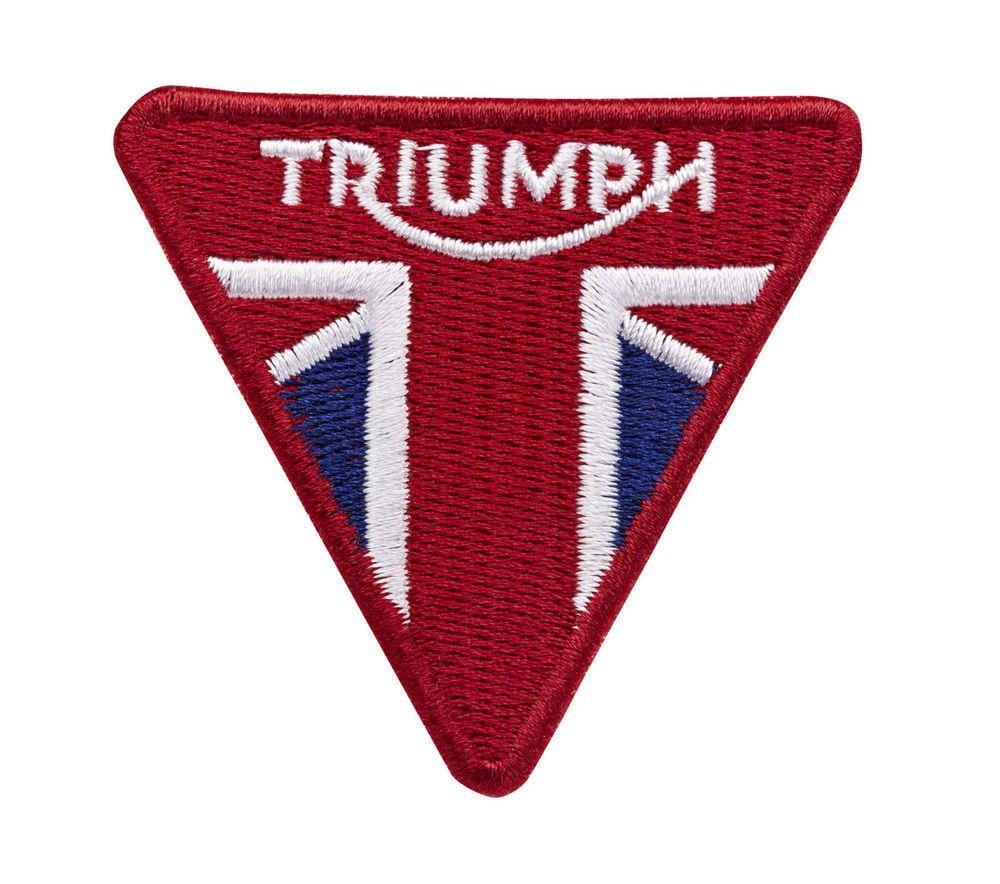 Triumph Logo - GENUINE TRIUMPH MOTORCYCLES TRIANGLE PATCH WITH TRIUMPH LOGO UNION