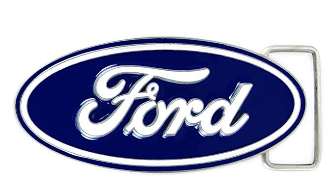 Ford Blue Oval Logo - Amazon.com: Blue Oval Ford Logo Belt Buckle Siskiyou Official: Clothing