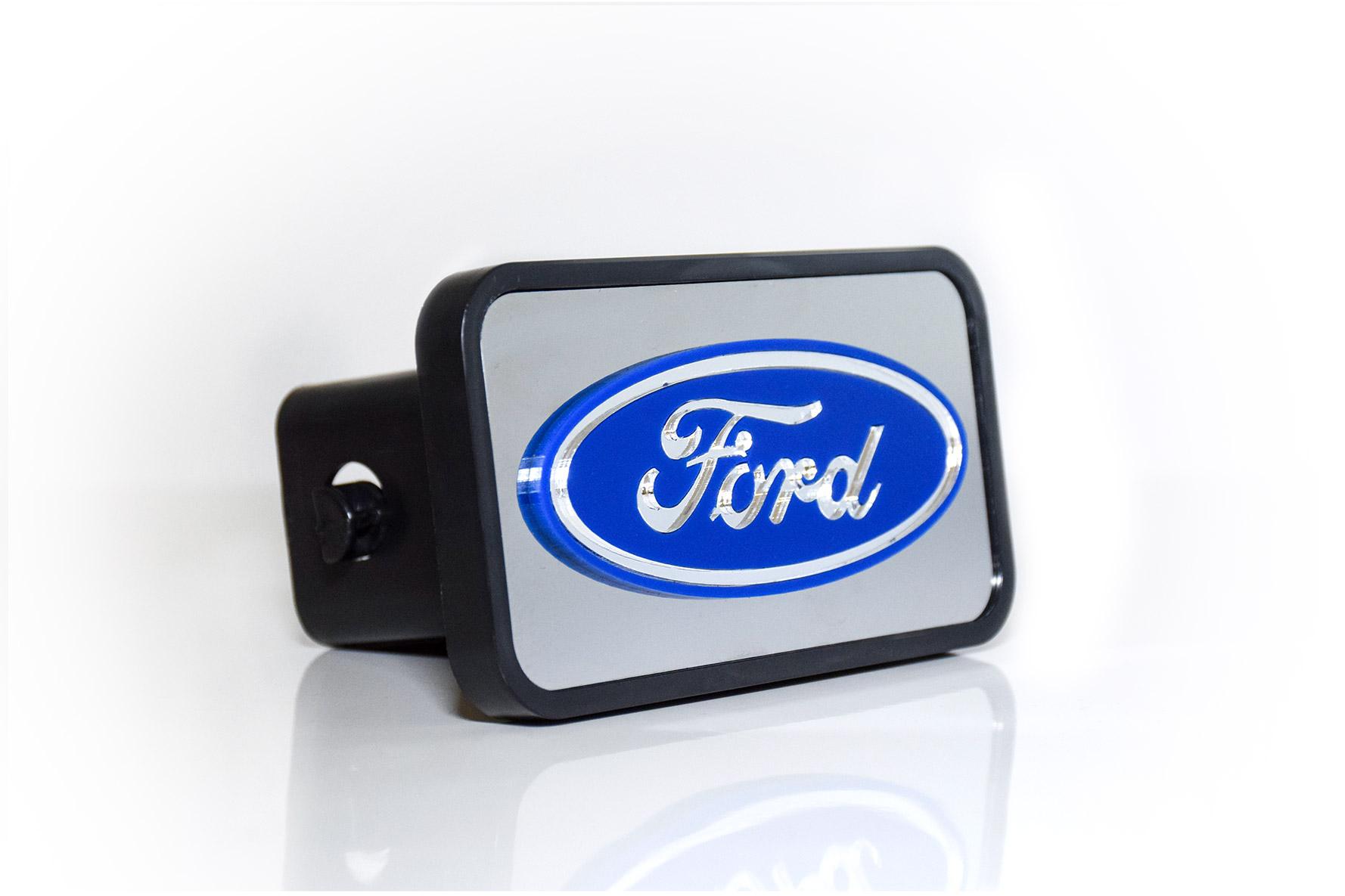 Ford Blue Oval Logo - FORD Blue Oval Euro-Plug Hitch Plug - Plates, Frames and Car ...