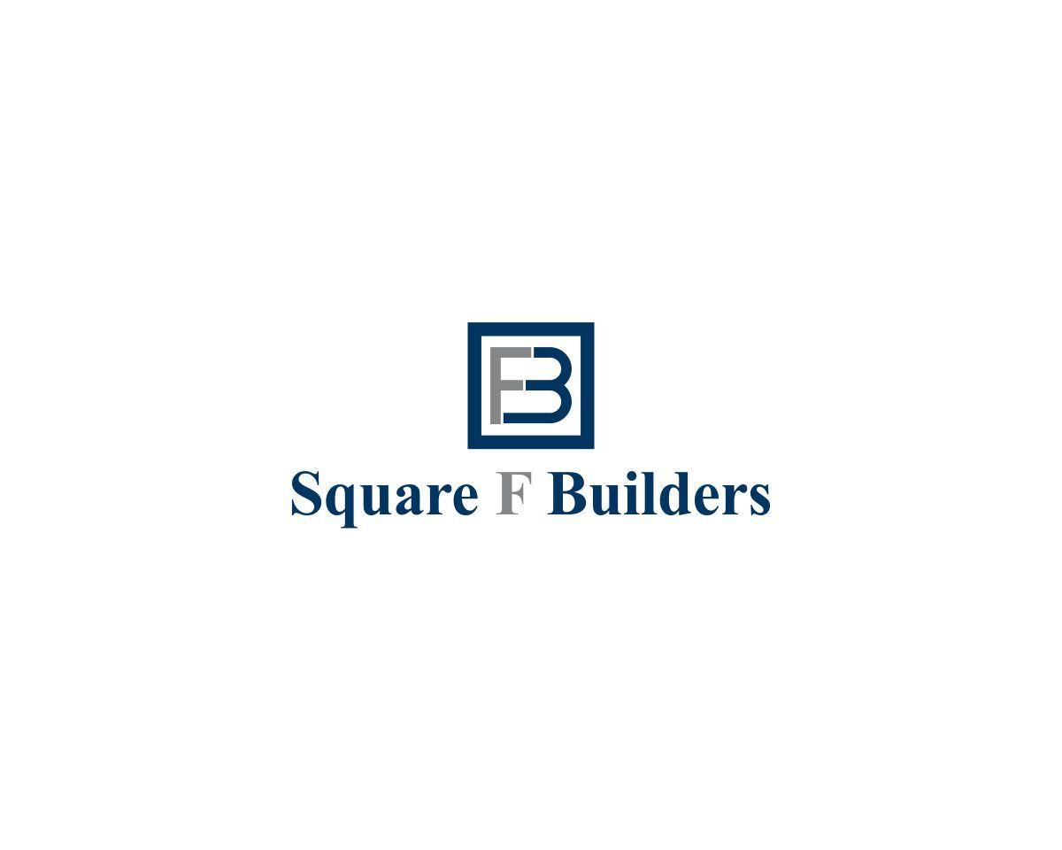 Blue Square F Logo - Serious, Masculine, Construction Logo Design for Square F Builders ...