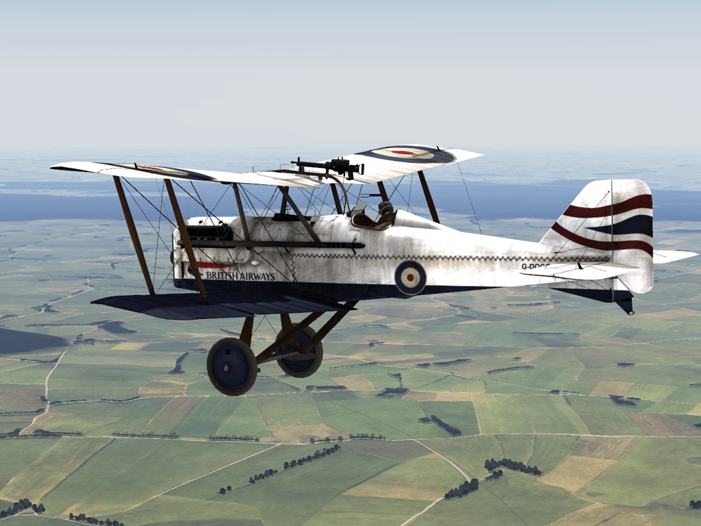 Airline with Red and Blue Ribbon Logo - Gisbod's SE5a Skin - British Airways Themed - S.E.5a - Rise of ...