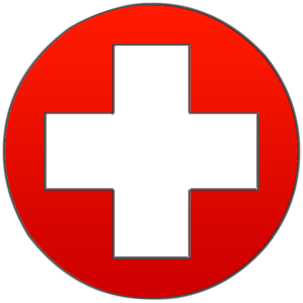 Circle Red Cross Logo - Red Cross Symbol Clipart