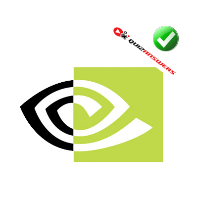 Green and White Logo - Green And White Eye Shaped Logo - Logo Vector Online 2019