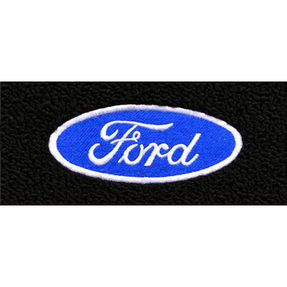 Ford Blue Oval Logo - ACC Carpets 20980-801 #111 F-100 Floor Mat Black Cutpile Set With ...