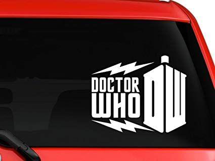 Car Title Logo - LA DECAL Doctor Who Logo Title Symbol nice design car