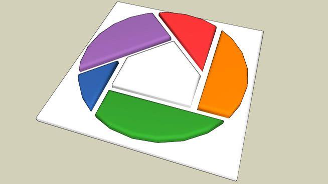 Picasa Logo - Google Picasa Logo 3DD Warehouse