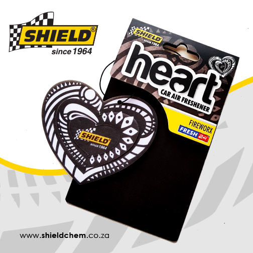 Heart Car Logo - Heart Car Air Freshener - Shield Chemicals