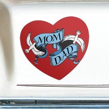 Heart Car Logo - Heart Car Magnets - Custom heart shaped magnets