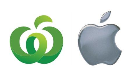 Green w Logo - Apple demands Woolworths drops new logo - Telegraph
