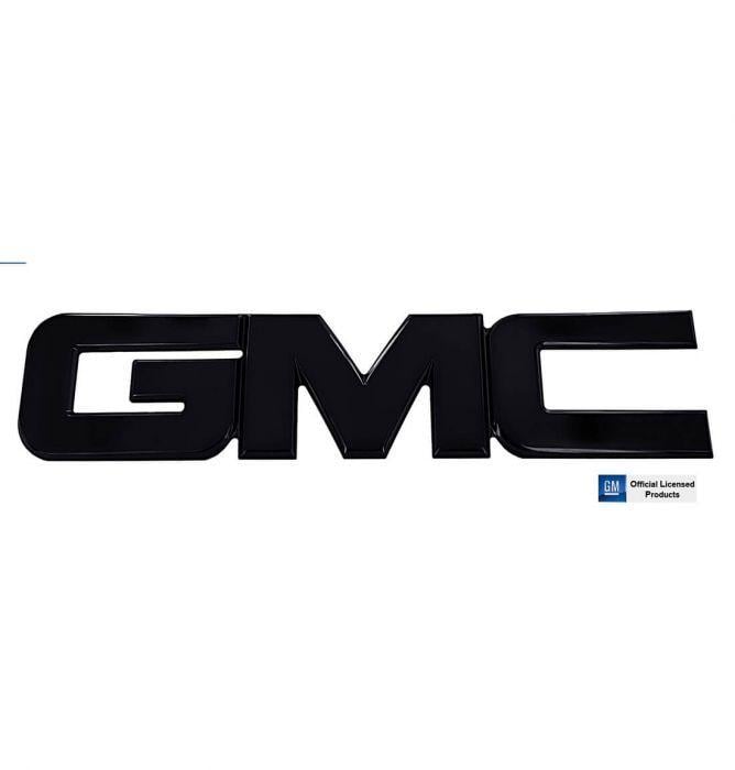 Black GMC Logo - AMI Styling. AMI GMC Grille Emblem- Black POWDERCOAT Item # 96500K