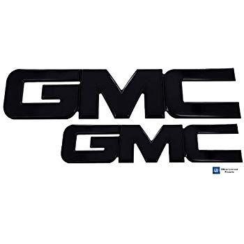 Black GMC Logo - Amazon.com: 2014 - 2016 GMC Sierra 1500 Black Powder Coat Aluminum ...