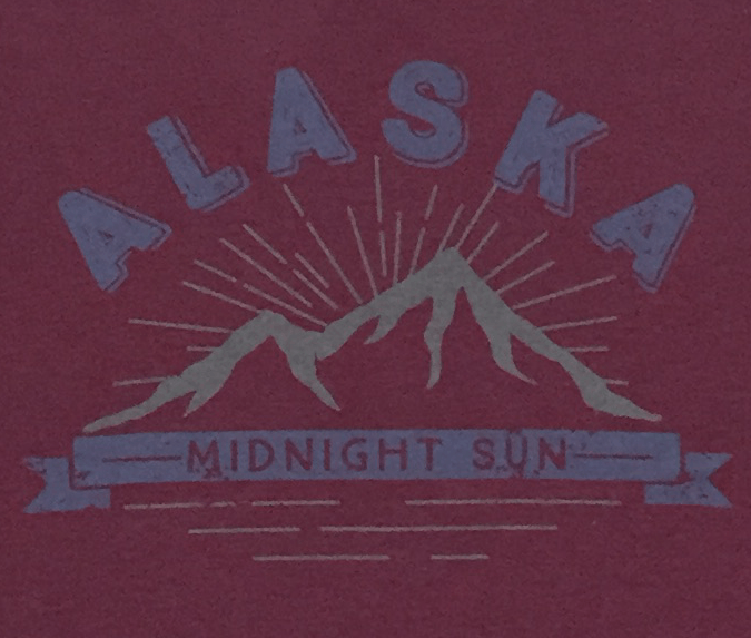 Alaska Mountain Logo - Mountain Rays Alaska T-shirt [711-7271] - $24.95 : Once in a Blue ...