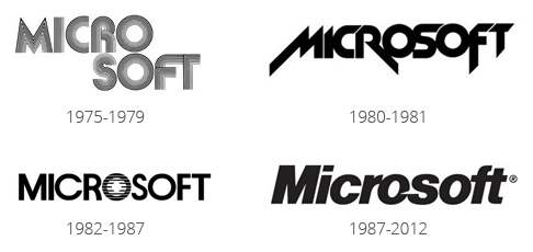 Microsoft 1980 Logo - Download free vector Microsoft logo | logosvg.com