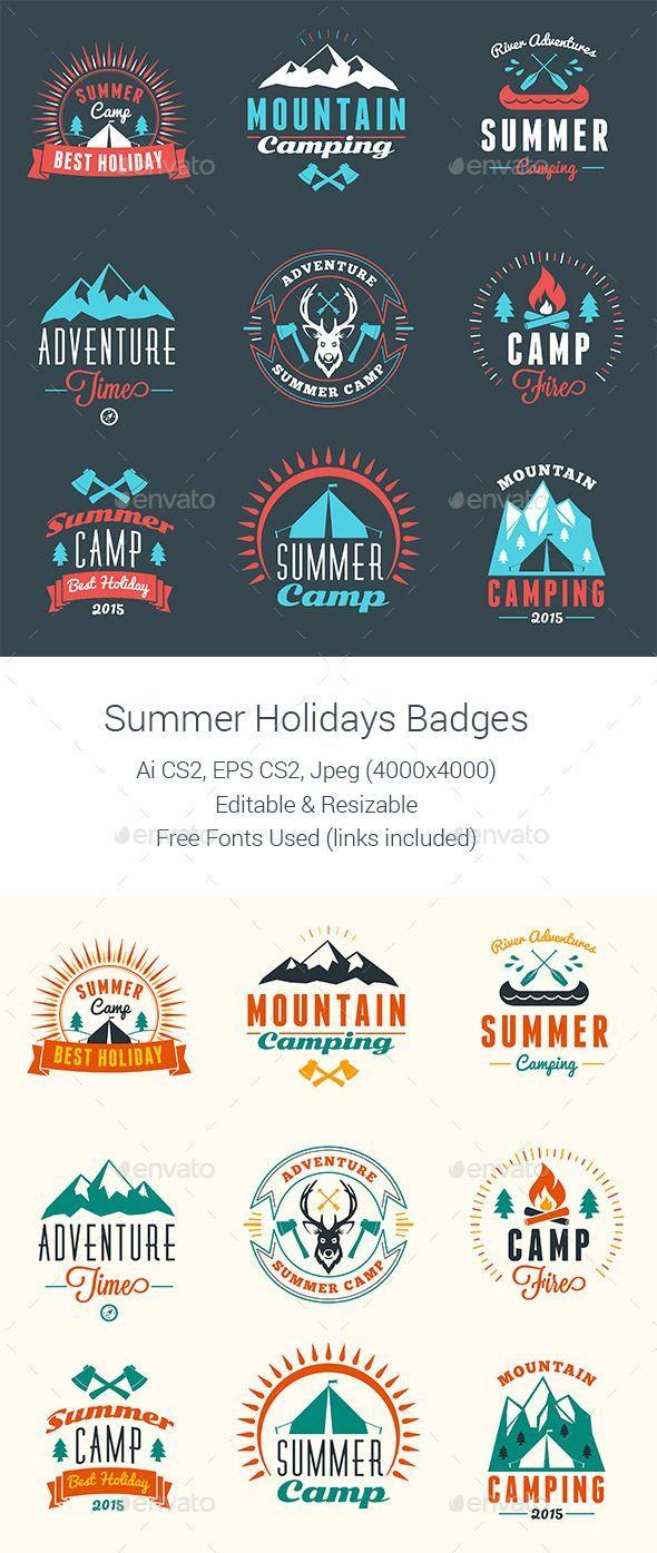 Best Camp Logo - Badges Template