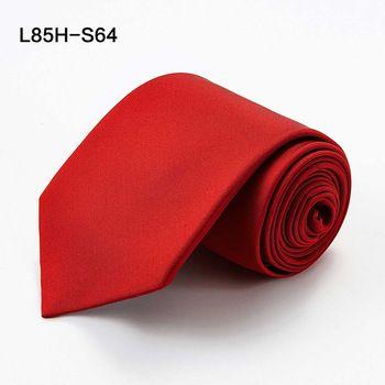 Red NB Logo - Nb-424 Wholesale Plain Red Color Silk Men Tie With Custom Logo ...