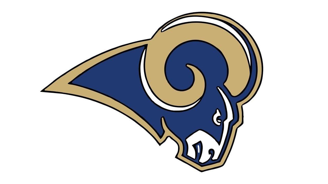 Rams Logo - How to Draw the Los Angeles Rams Logo (NFL) - YouTube