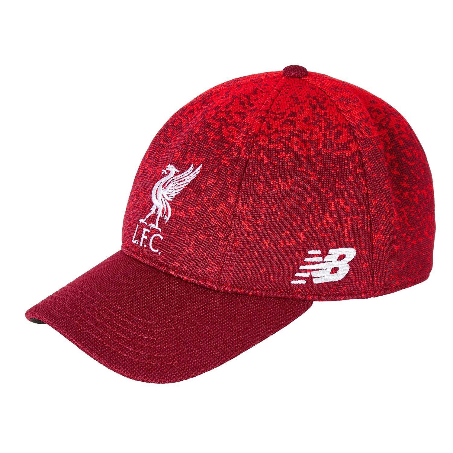 Red NB Logo - New Balance Liverpool FC Marl Red NB Klopp Cap LFC Official Store