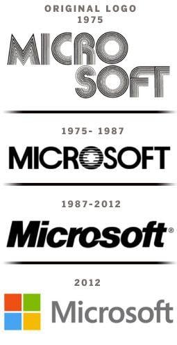 Original Microsoft Logo - Microsoft Unveils Redesigned Logo