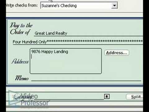 Quicken Check Logo - Creating & Printing Checks in Quicken® by Video Professor - YouTube