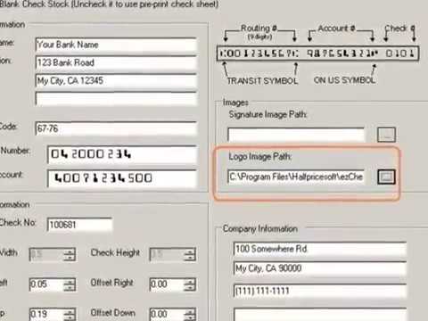 Quicken Check Logo - How to Print Quicken Blank Checks - YouTube