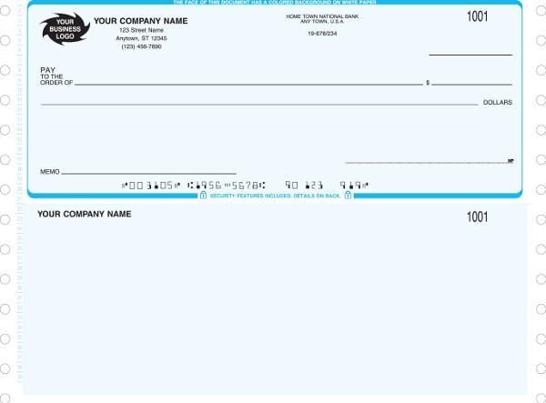 Quicken Check Logo - QuickBooks, Quicken, Microsoft Money Continuous Multi-Purpose Check ...