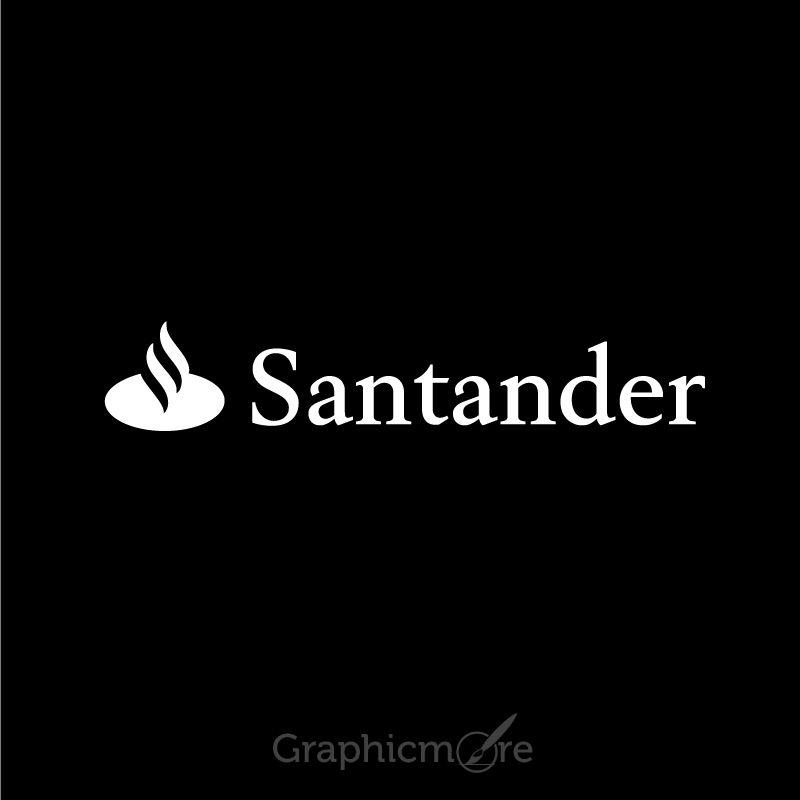 White Santander Logo - Santander Logo Design Free Vector File Free PSD