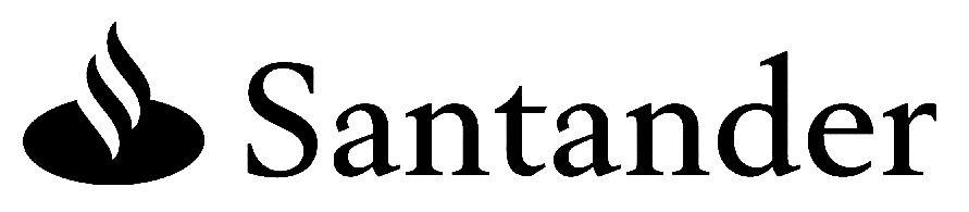 White Santander Logo - Santander bank Logos