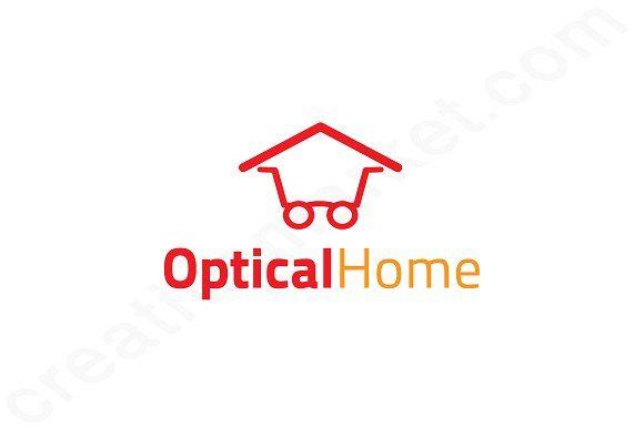 Optical Line Logo - Optical Home Logo Template Logo Templates Creative Market