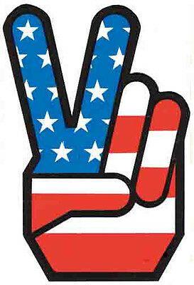 Hippy U.S.A. Logo - HIPPY USA FLAG Peace Sign Vintage Looking 1960's Travel Decal ...