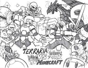 Black and White Terraria Logo - Artwork Gallery for Mutantnight -- Fur Affinity [dot] net