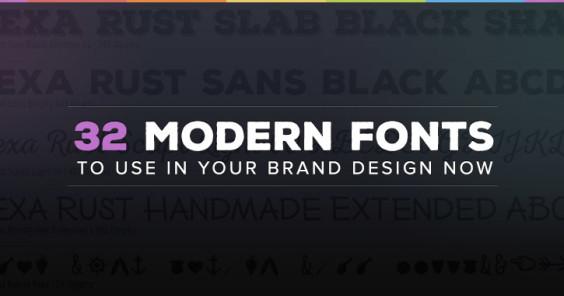 Modern Fonts for Logo - 32 Fresh Modern Fonts for Cutting Edge Brand Design