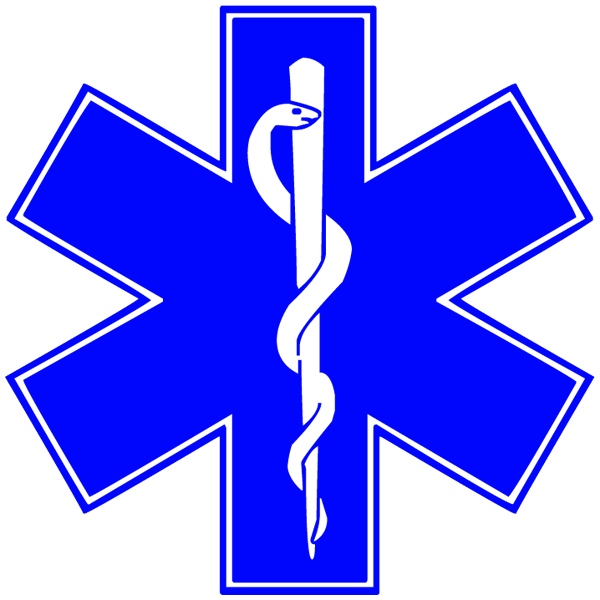 Thin Blue Star Logo - Star of life symbol clipart image