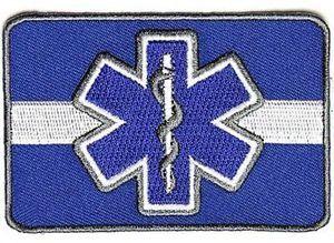 Thin Blue Star Logo - Thin White Line Blue Star of Life EMS Nurse EMT Motorcycle Biker