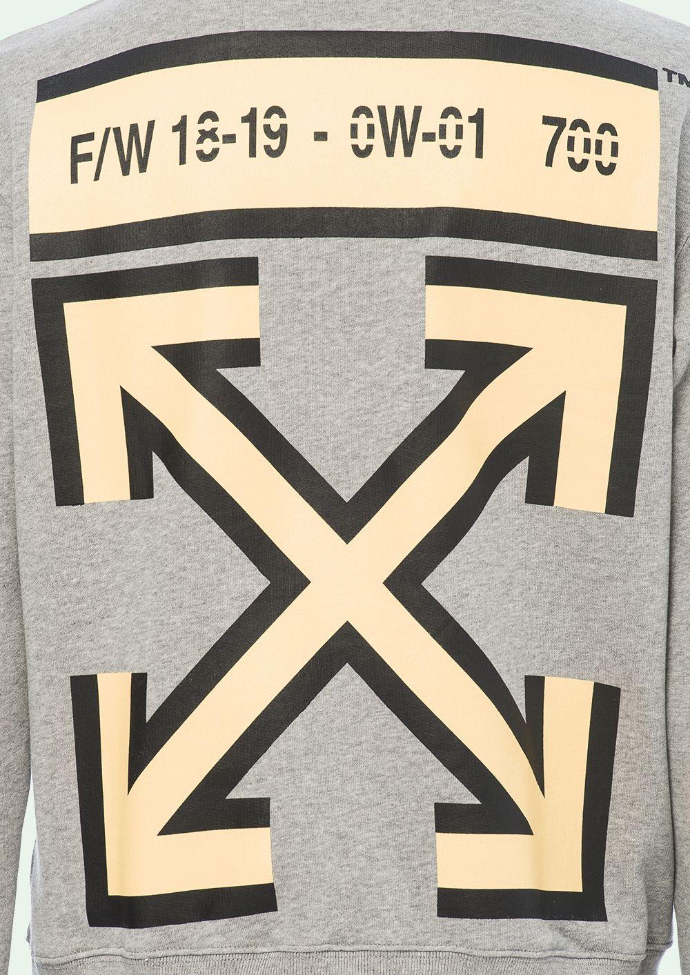 Grey Arrows Logo - OFF WHITE - Sweatshirts - OffWhite