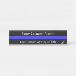 Thin Blue Star Logo - Blue Star Line Desk Name Plates