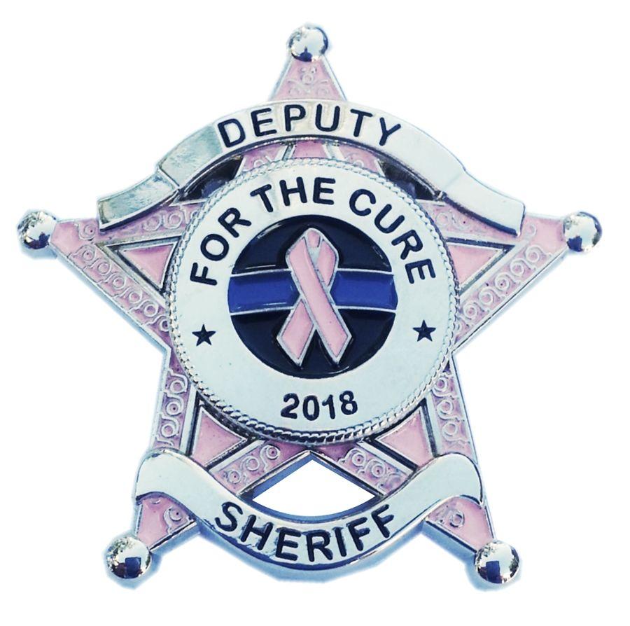 Thin Blue Star Logo - Limited Edition 2018 Deputy Sheriff For The Cure Thin Blue Line Pink ...