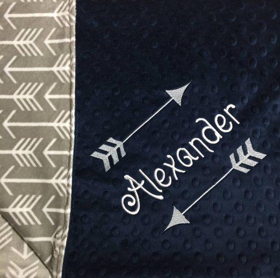 Grey Arrows Logo - Arrows Blanket Navy Grey Arrows Blanket Gray Navy Hunter Baby