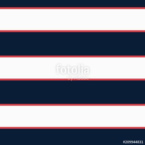 Blue Stripe with Red Background Logo - Seamless vector stripe nautical pattern with colored horizontal