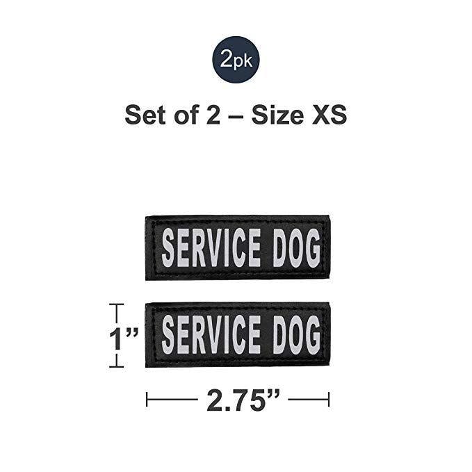Attached Two Red XS Logo - Amazon.com : Industrial Puppy Hook Patches for Harness Dog
