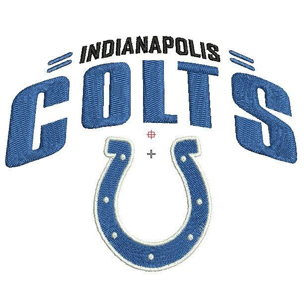 Indianapolis Colts Logo - Indianapolis Colts Logo 2 Embroidery Design | Emblanka.com