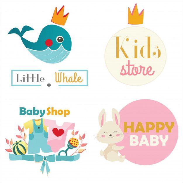 Toy Store Logo - Kids store or toy shop logo set. vector illustration Vector ...