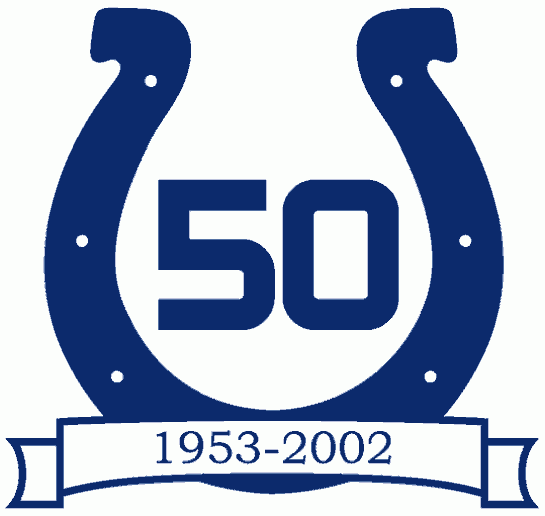 Indianapolis Colts Logo - Indianapolis Colts Anniversary Logo Football League NFL