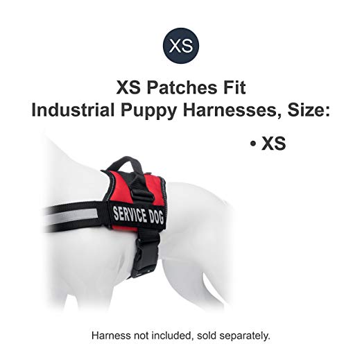 Attached Two Red XS Logo - Amazon.com : Industrial Puppy Hook Patches for Harness - Service Dog ...