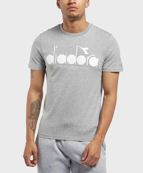 Diadora Shirt Logo - Diadora Basic Logo Short Sleeve T Shirt