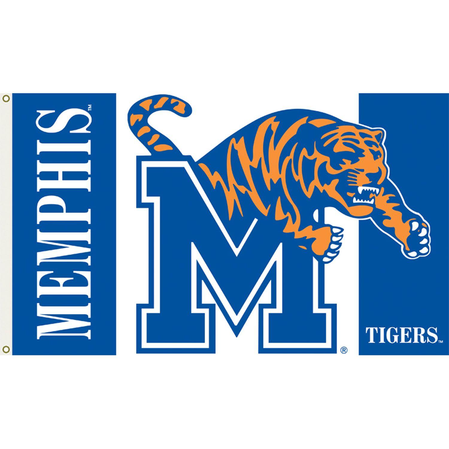 Memphis Tigers Logo - Memphis Tigers 3ft x 5ft Team Flag - Logo Design