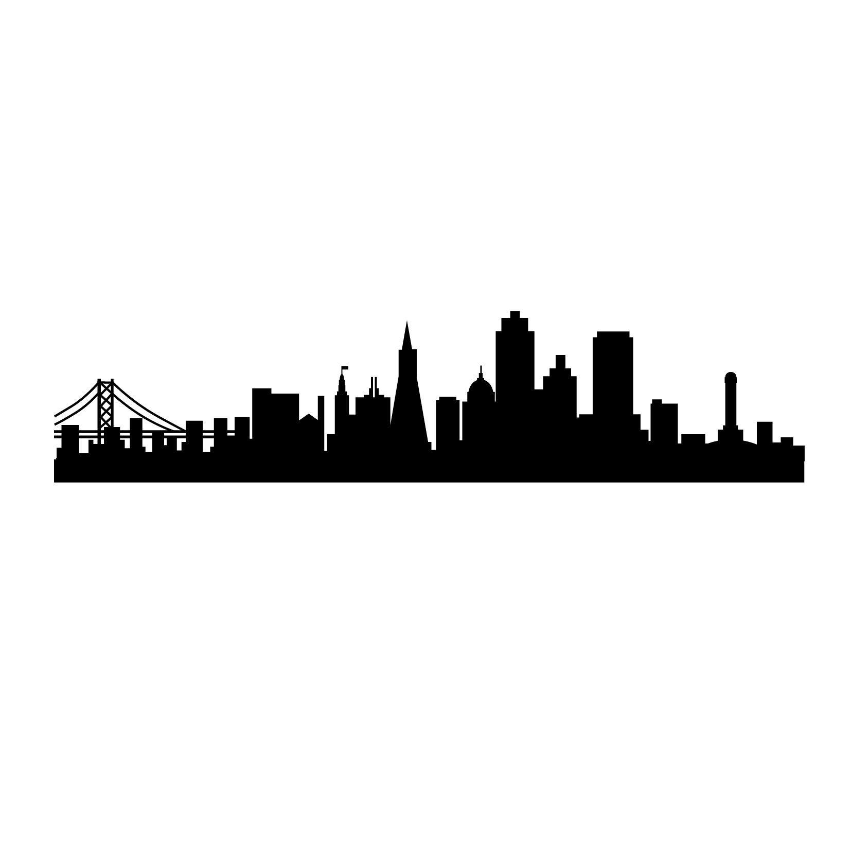 San Francisco Skyline Logo - San Francisco Skyline Silhouette. Tattoos. Tattoos, Skyline