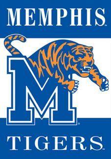 Memphis Tigers Logo - Memphis Tigers Roaring Tom Banner Products. I'm a Tiger