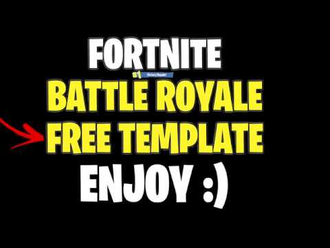 Fortnite Battle Royale Logo - FREE* Fortnite Battle Royale LOGO AND BANNER TEMPLATE!