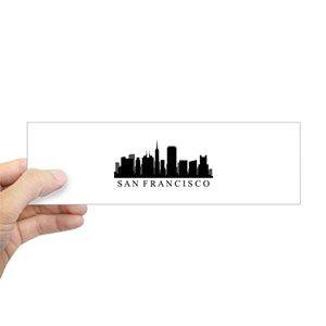 San Francisco Skyline Logo - San Francisco Paint Office Supplies Bumper Stickers